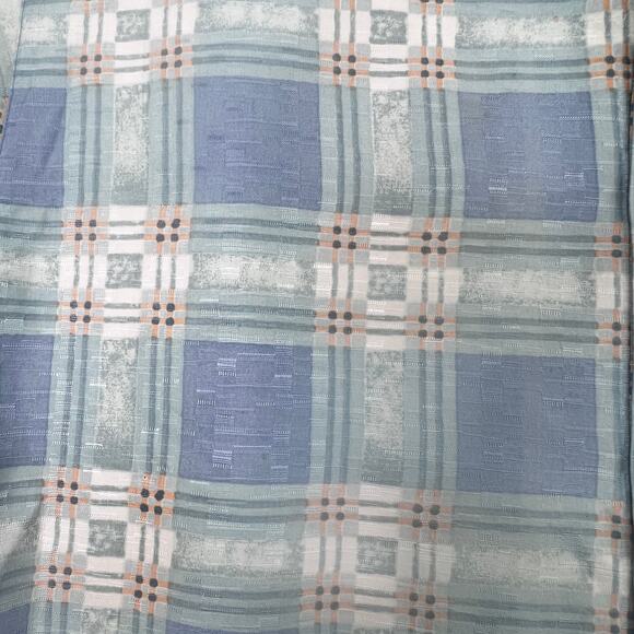 Tommy Bahama Checkered Silk Shirt Size M Green Short Sleeve Button Up Casual - Picture 6 of 9